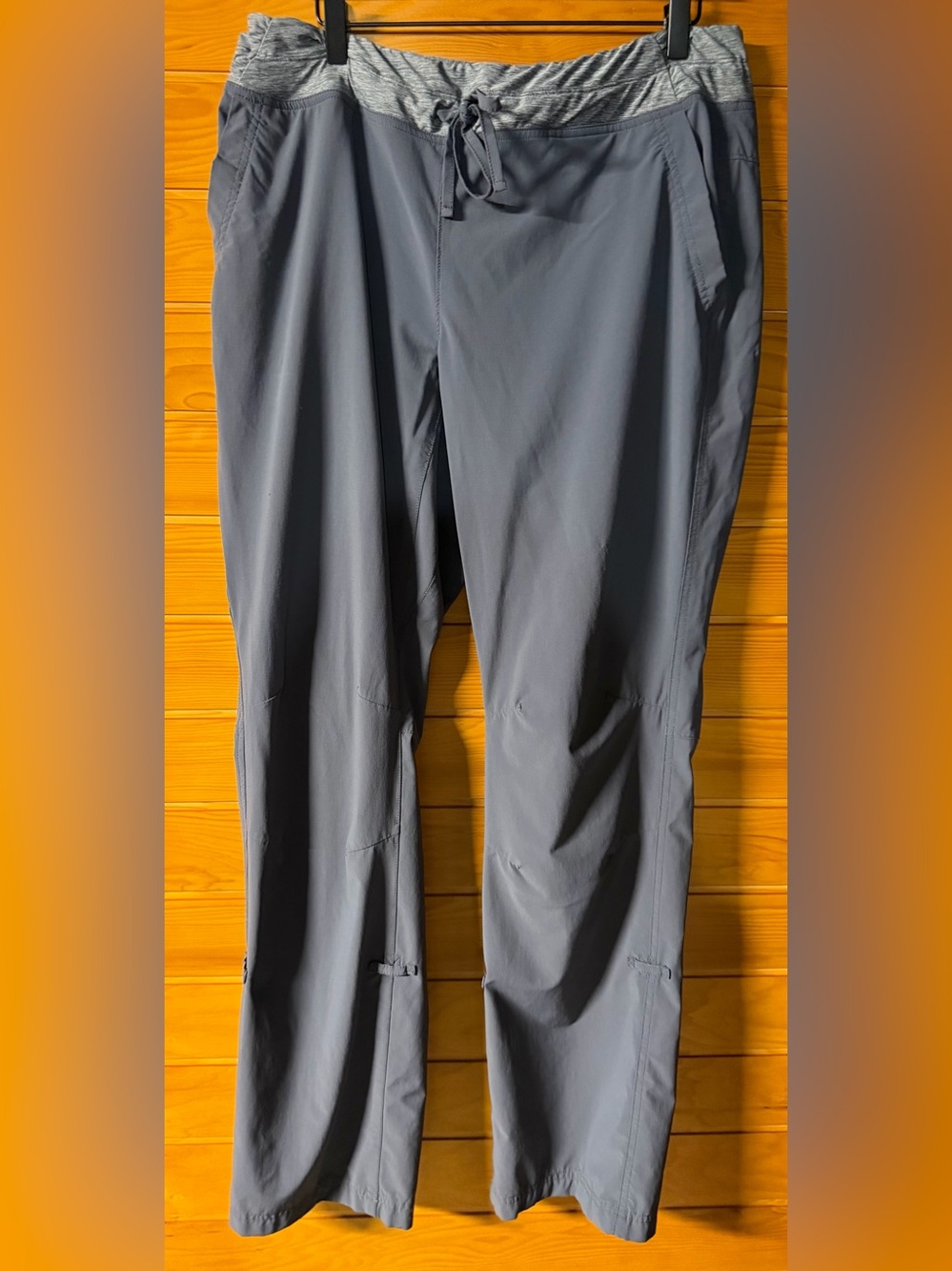 Duluth Trading Co Armachillo Cooling Pants Grey Hybrid Bootcut Size 14 x 33